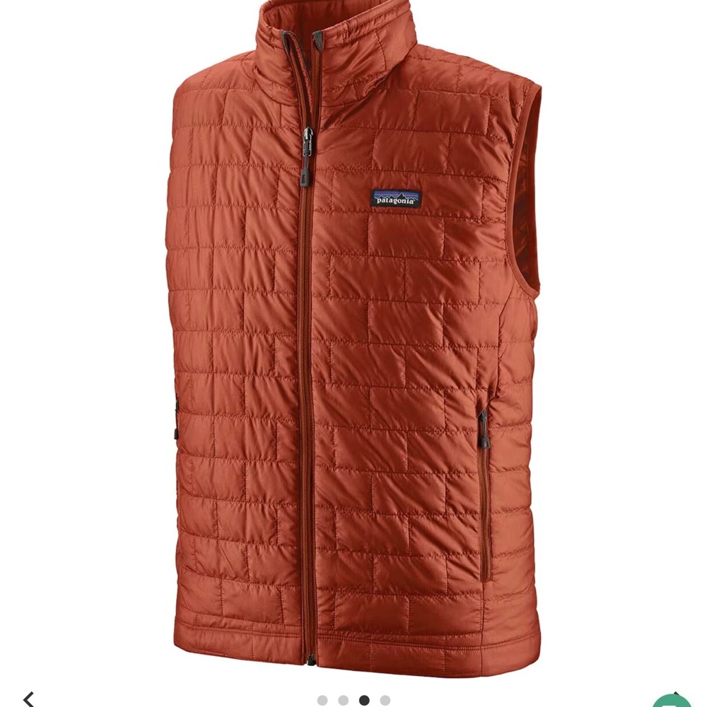 Patagonia Burnished Red Rust Nano Puff Quilted Vest